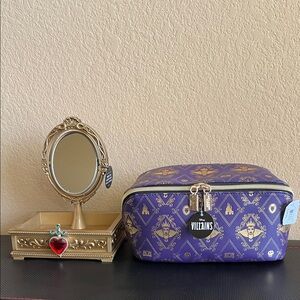 Disney Villains Bath & Body Works Evil Queen Mirror & Makeup Bag NEW!